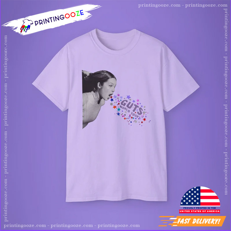 Olivia Rodrigo GUTS Tour 2023 2 Sided Shirt - Unleash Your Creativity