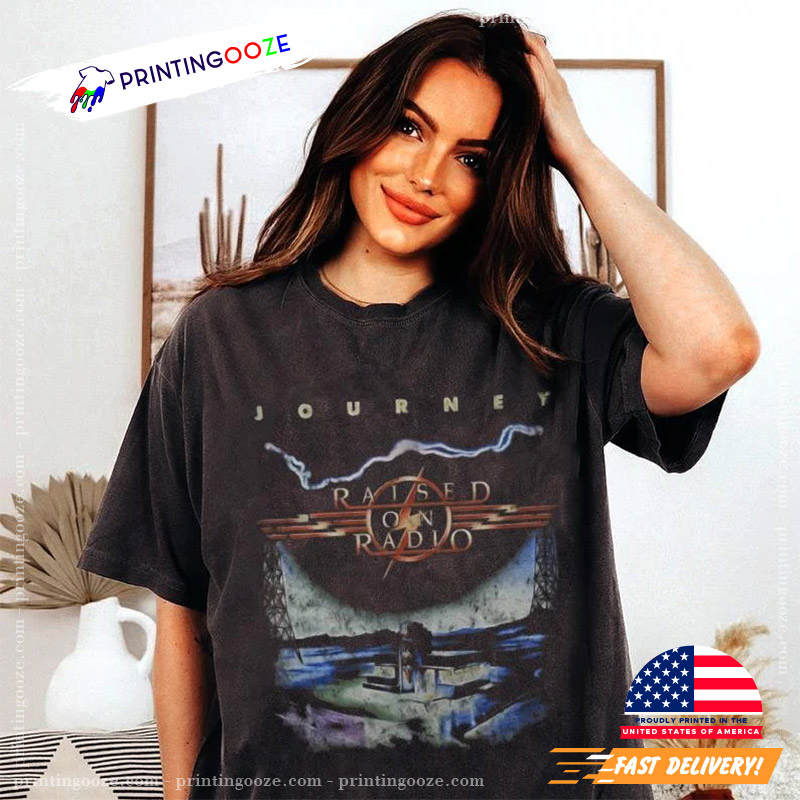 Journey Raised On Radio Shirt 1986 Journey Vintage T-shirt: Raised
