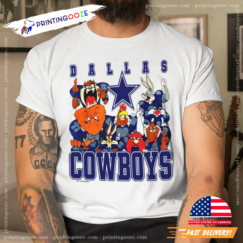 Vintage 1994 NFL Dallas Looney Tunes Football T-Shirt - Unleash