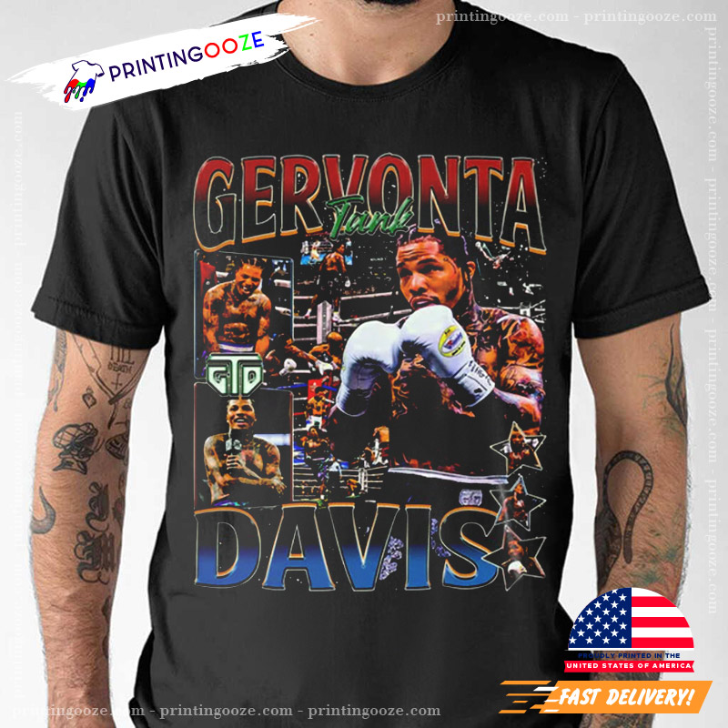 Retro Gervonta Tank Davis GTD Boxing Shirt - Unleash Your Creativity