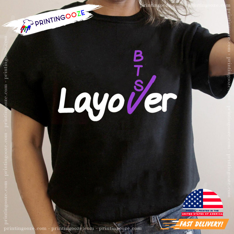 Layover T Shirt Taehyung Bts Tee Shirt V BTS V Layover T-Shirt