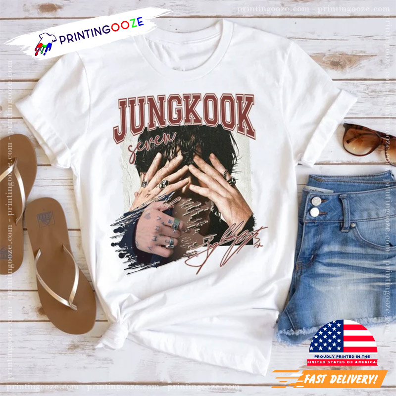 Vintage JungKook Seven Shirt, Jungkook BTS Solo Album T-Shirt