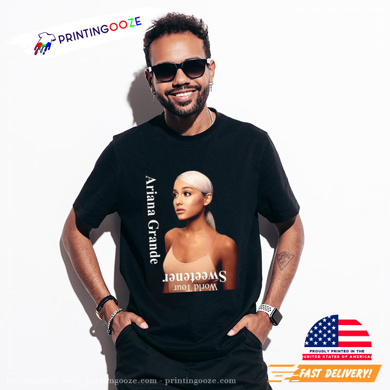 T-shirt Ariana Grande SWEETENER Adulte - 100% Coton, Imprimé Dos - Tailles S à 2XL - Licence Officielle