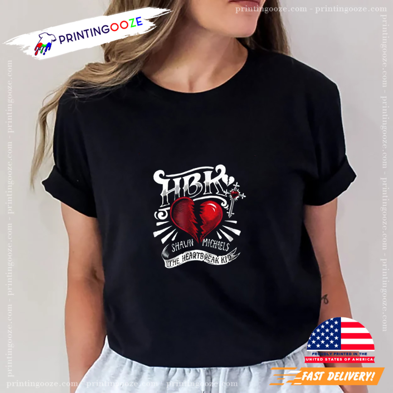 WWE Shawn Michaels HBK Heartbreak Kid T-shirt - Unleash Your 