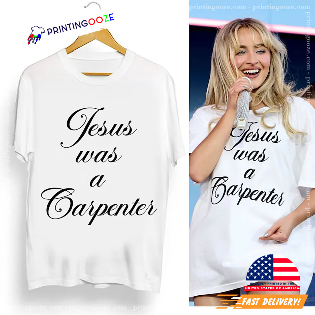Jesus Was A Carpenter Sabrina Coachella Shirt - Unleash Your
