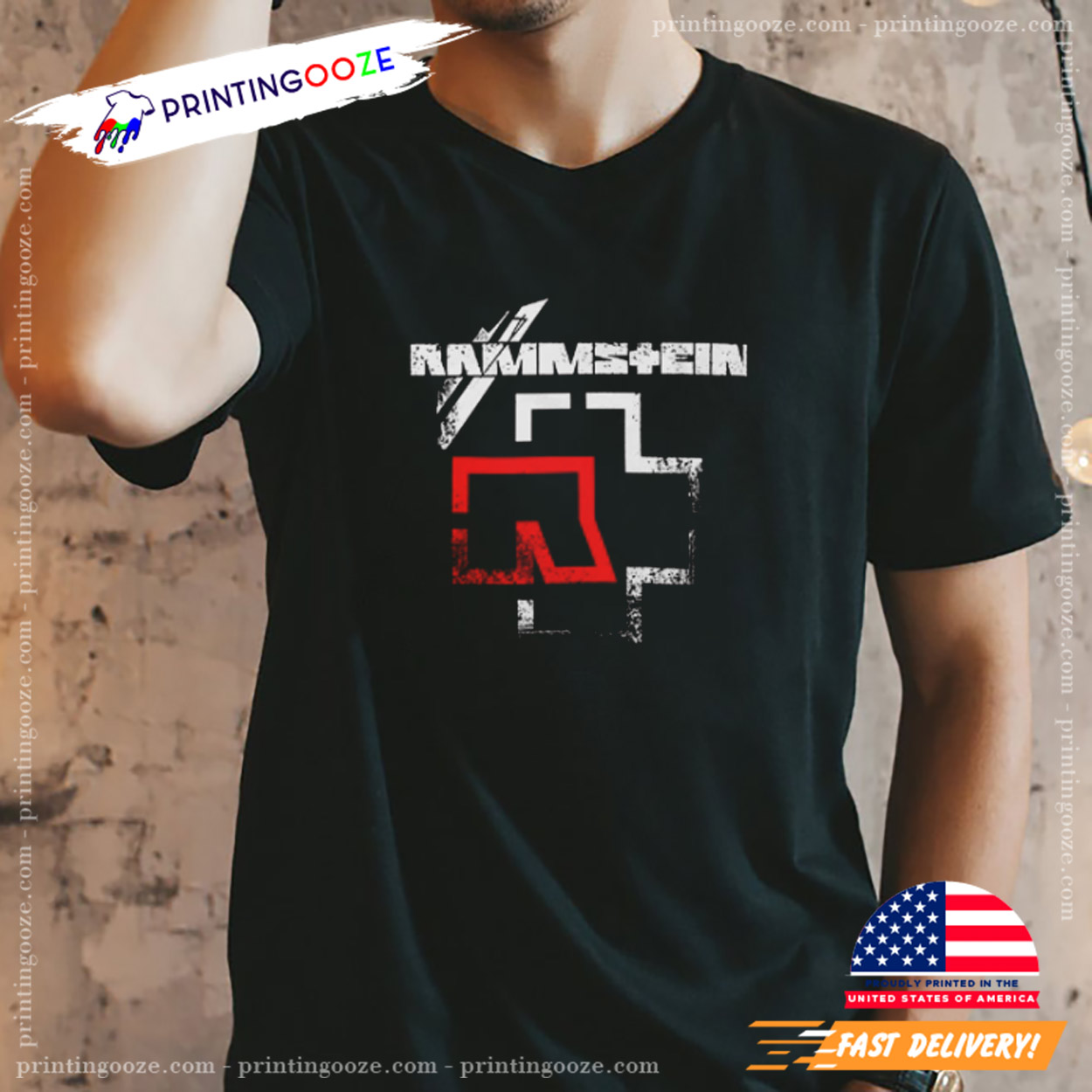 Rammstein Vintage 90s Logo T-shirt - Unleash Your Creativity
