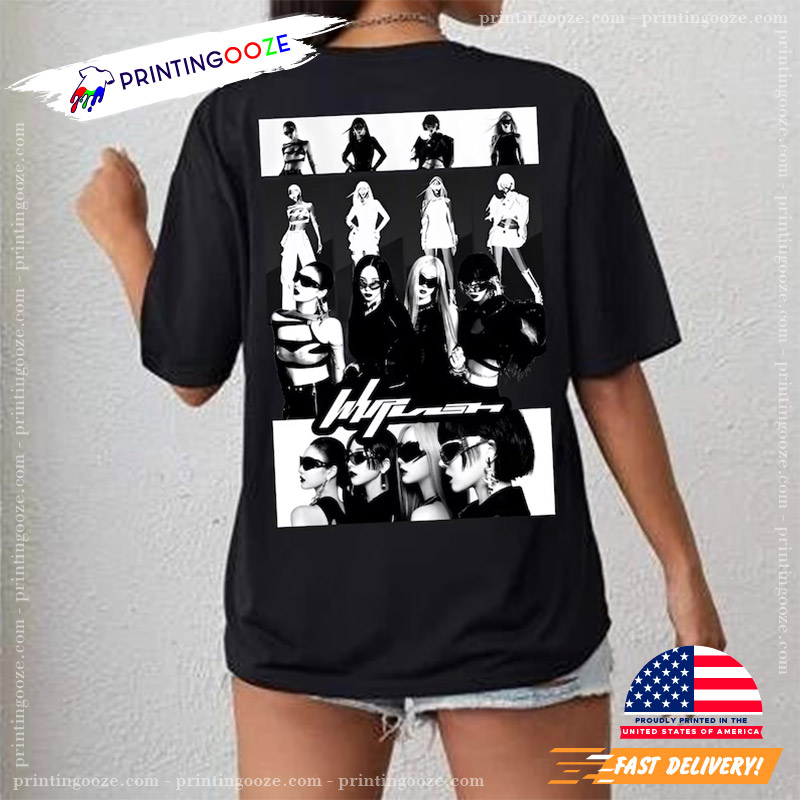 Aespa Whiplash Album Graphic 2 Sided T-shirt - Unleash Your Creativity