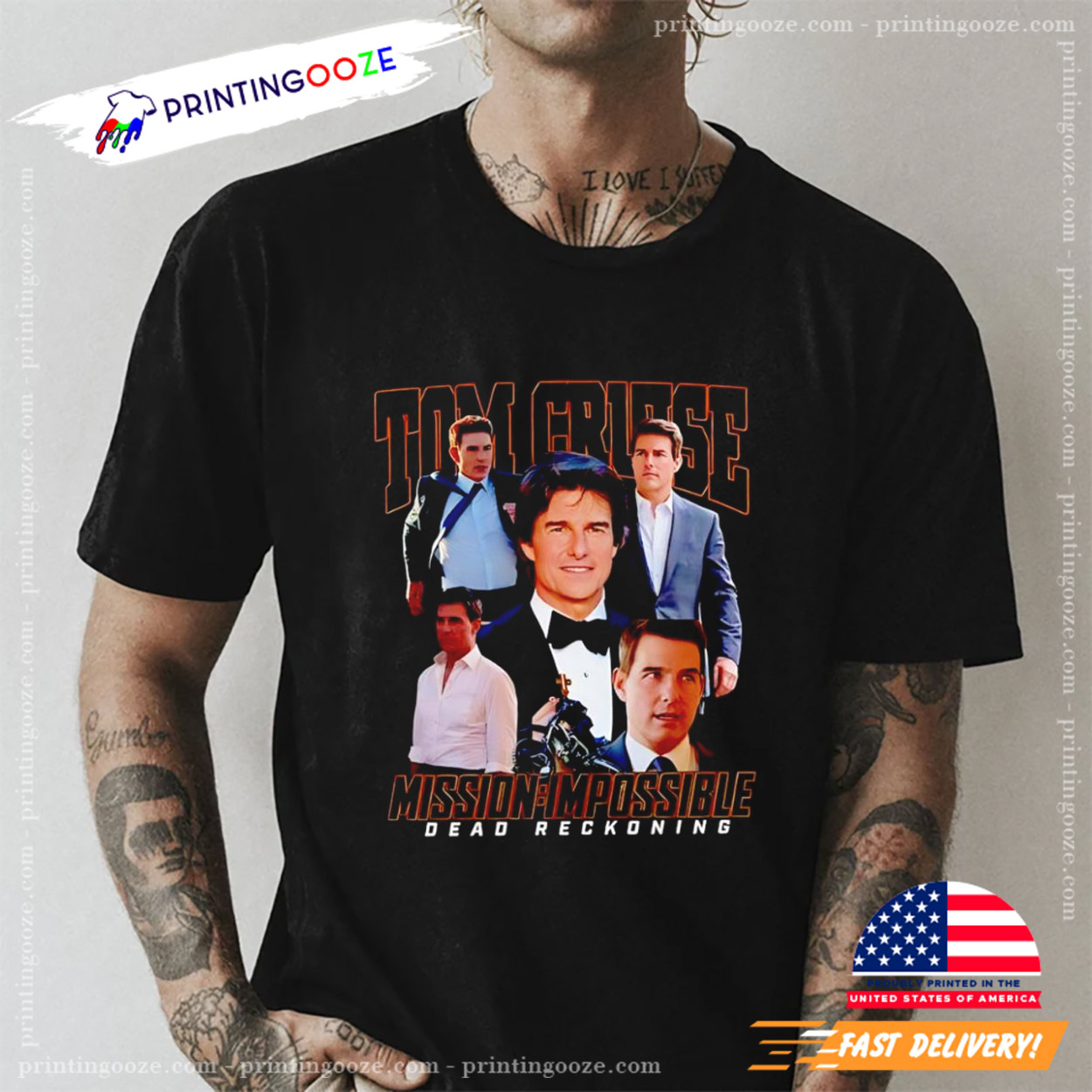 Tom Cruise Mission Impossible Dead Reckoning Vintage 90s T-shirt 