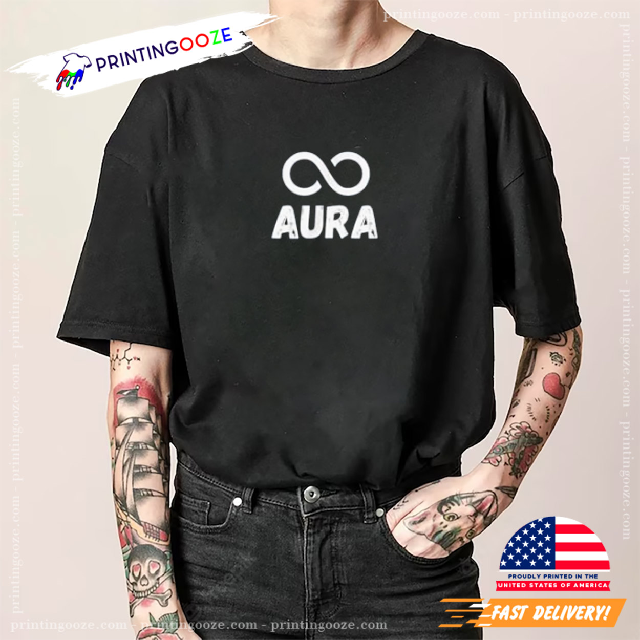 Aura Energy at 67 Funny Six Seven Meme Gen Alpha Slang T-Shirt,  Multicolors, Size S-5XL - Walmart.com, image size:1250x1250