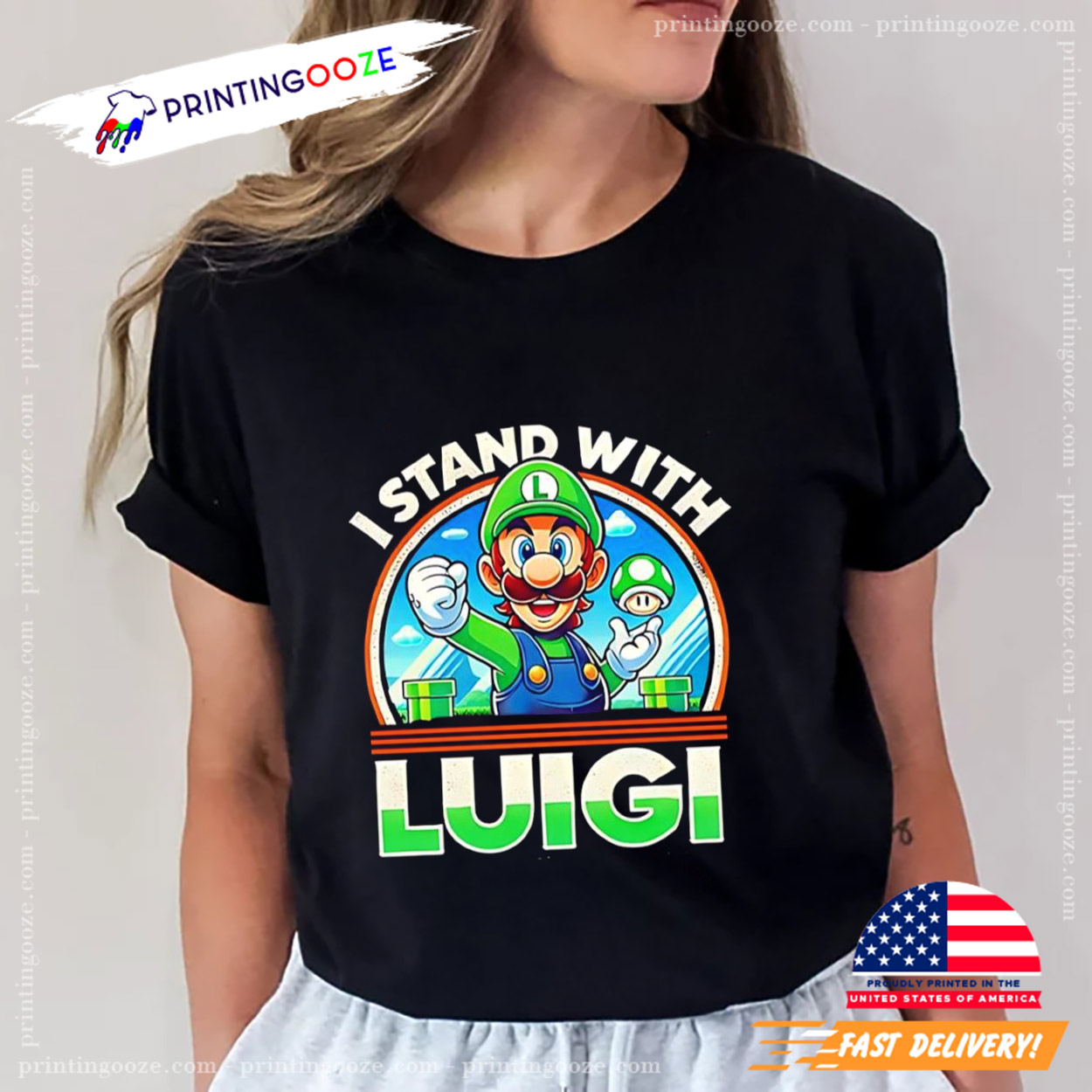 Free Luigi I Stand With Luigi Unisex T-shirt - Unleash Your Creativity