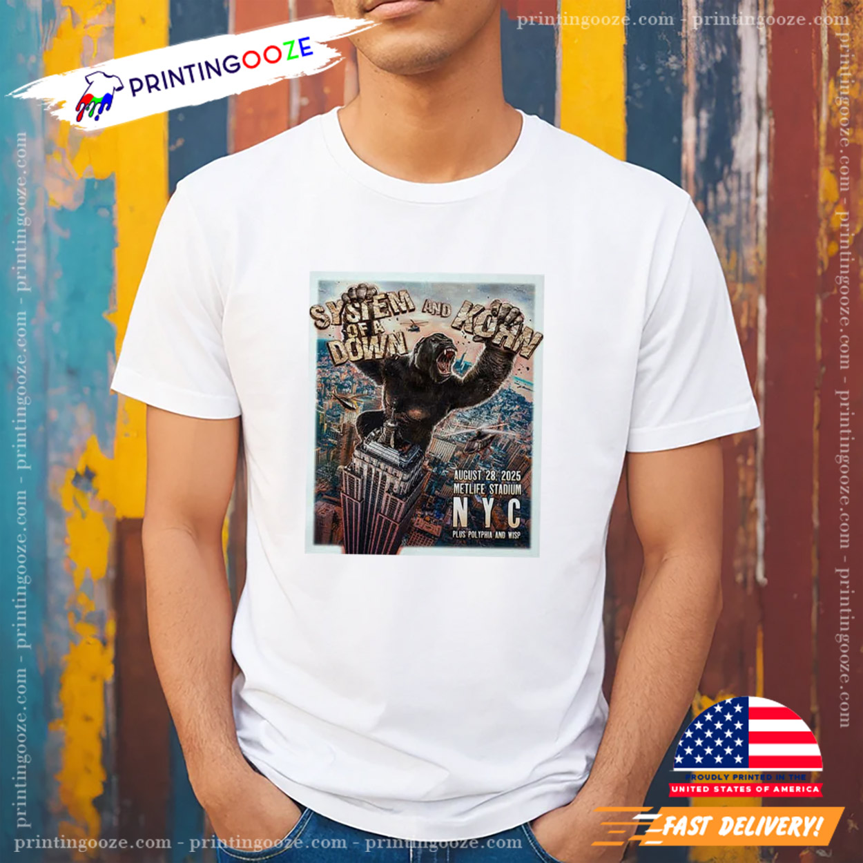 T-shirt Noir Koffin Kats Band Tour - Toutes Tailles (ici XL), Unisexe, USA