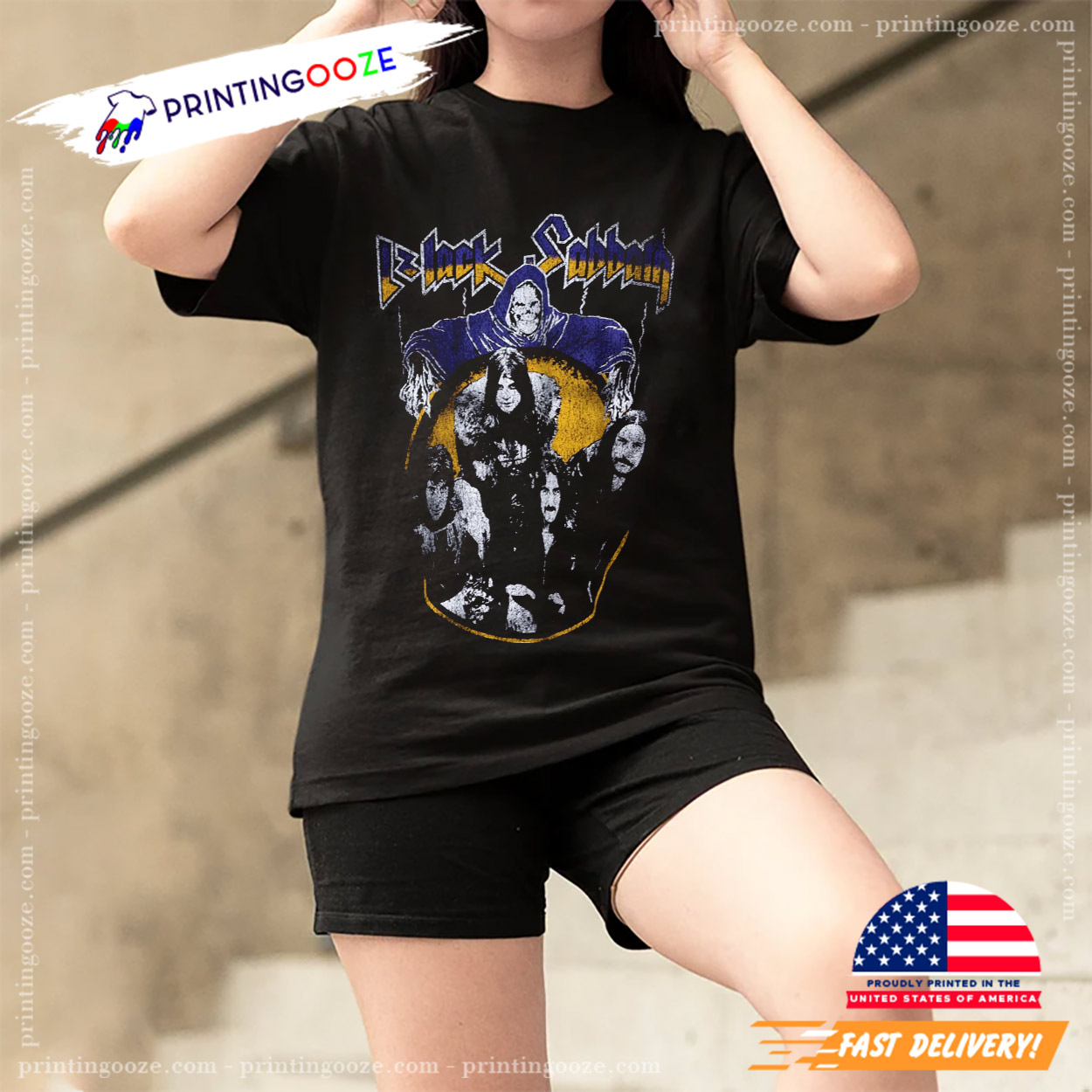 Vintage Retro 90s Black Sabbath Band Art Unisex T-shirt - Unleash 