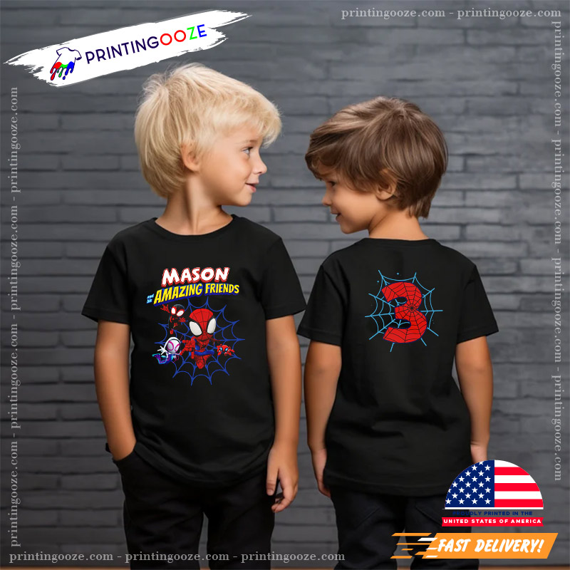 Name It Jongens Spiderman T-shirts Grijs
