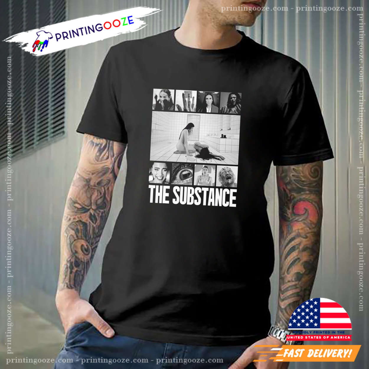 THE SUBSTANCE Horror Film 2024 Vintage T-shirt - Unleash Your 