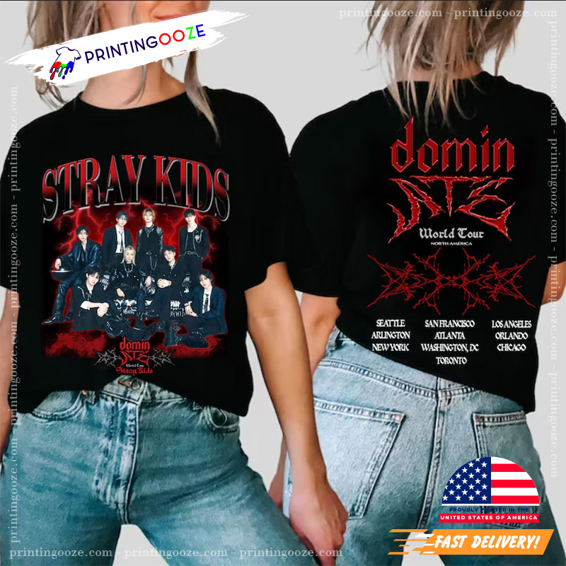 Stray Kids DominATE World Tour 2 Sided T-shirt - Unleash Your