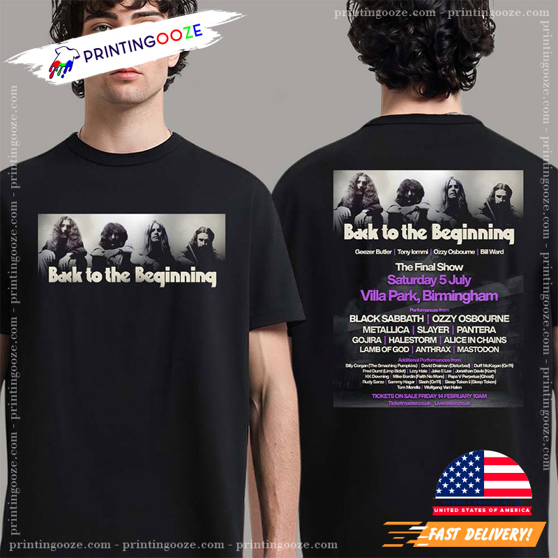 Back To The Beginning The Final Show 2 Sided Shirt - Unleash Your