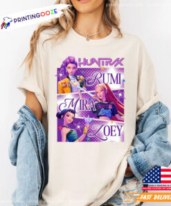 Rumi Mira And Zoey Huntrix Girls Comfort Colors Tee - Unleash Your