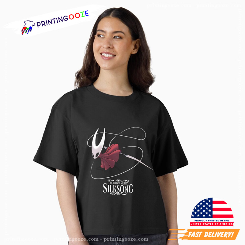 Ghost Knight Art Graphique Hollow Knight Jeu Drôle Classique T-Shirt Hommes Crâne Graphique Gothique Anime T-Shirt HipHop Impression T-shirts
