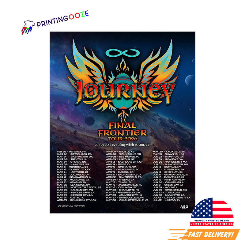 Final Frontier Tour Dates, Journey Tour 2026 Poster - Unleash Your ...