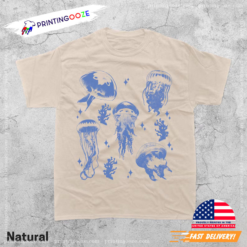 Vintage Jellyfish Ocean Sea Jellies Comfort Colors Shirt - Unleash