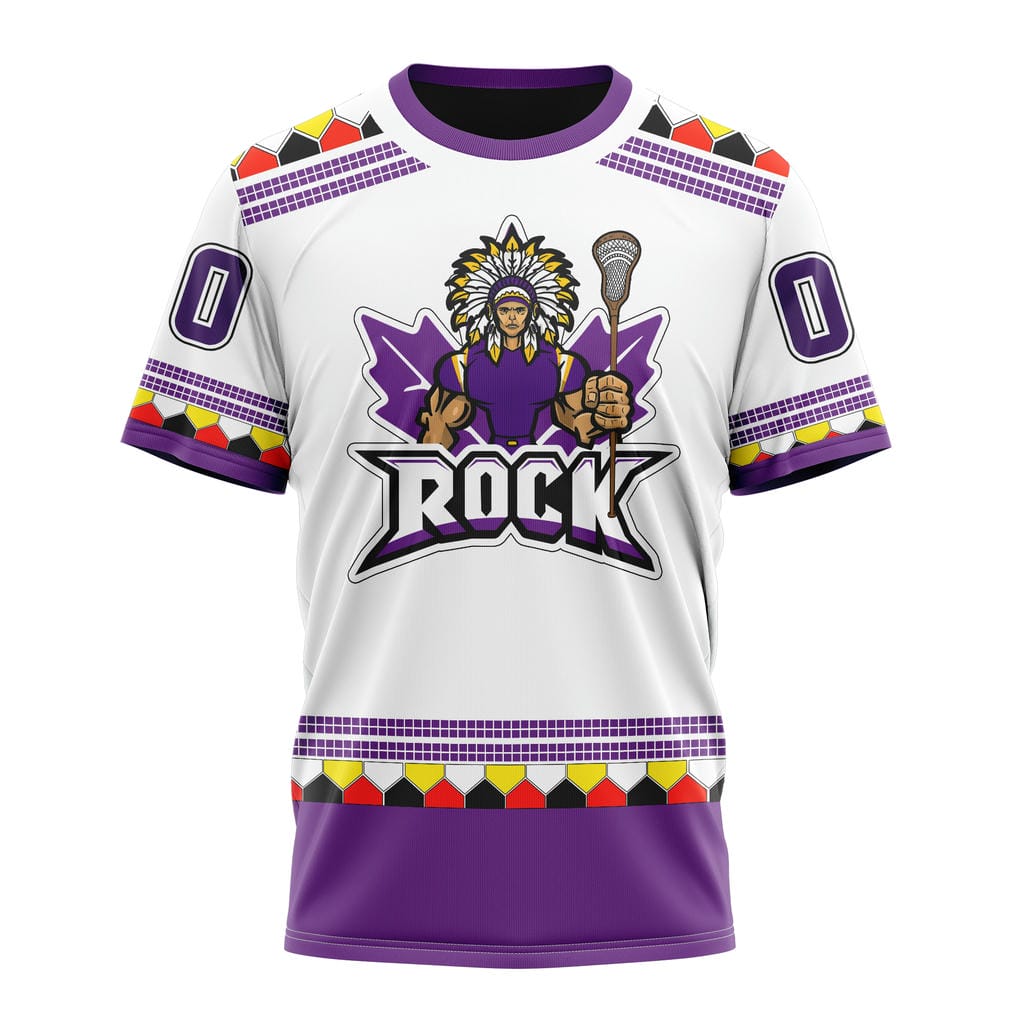 Rock Personalized Names And Numbers Breathable Athletic Game Day Tee for Men & Women Fans 25082502
