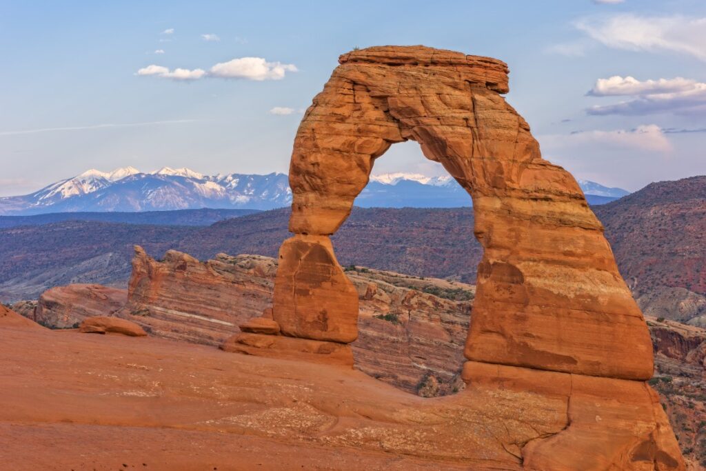 Delicate Arch inside Arches National Park
