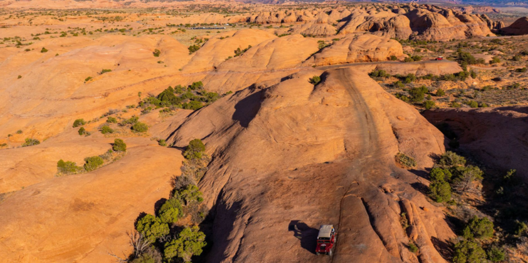 Hell’s Revenge Trail from Above