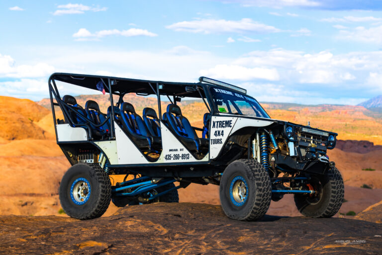 Xtreme 4x4 resting on Slickrock