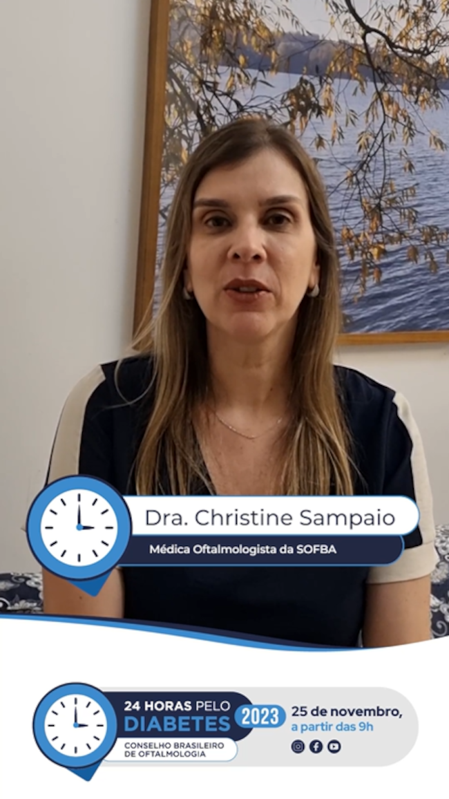 Dra. Christine Sampaio - Médica Oftalmologista da SOFBA