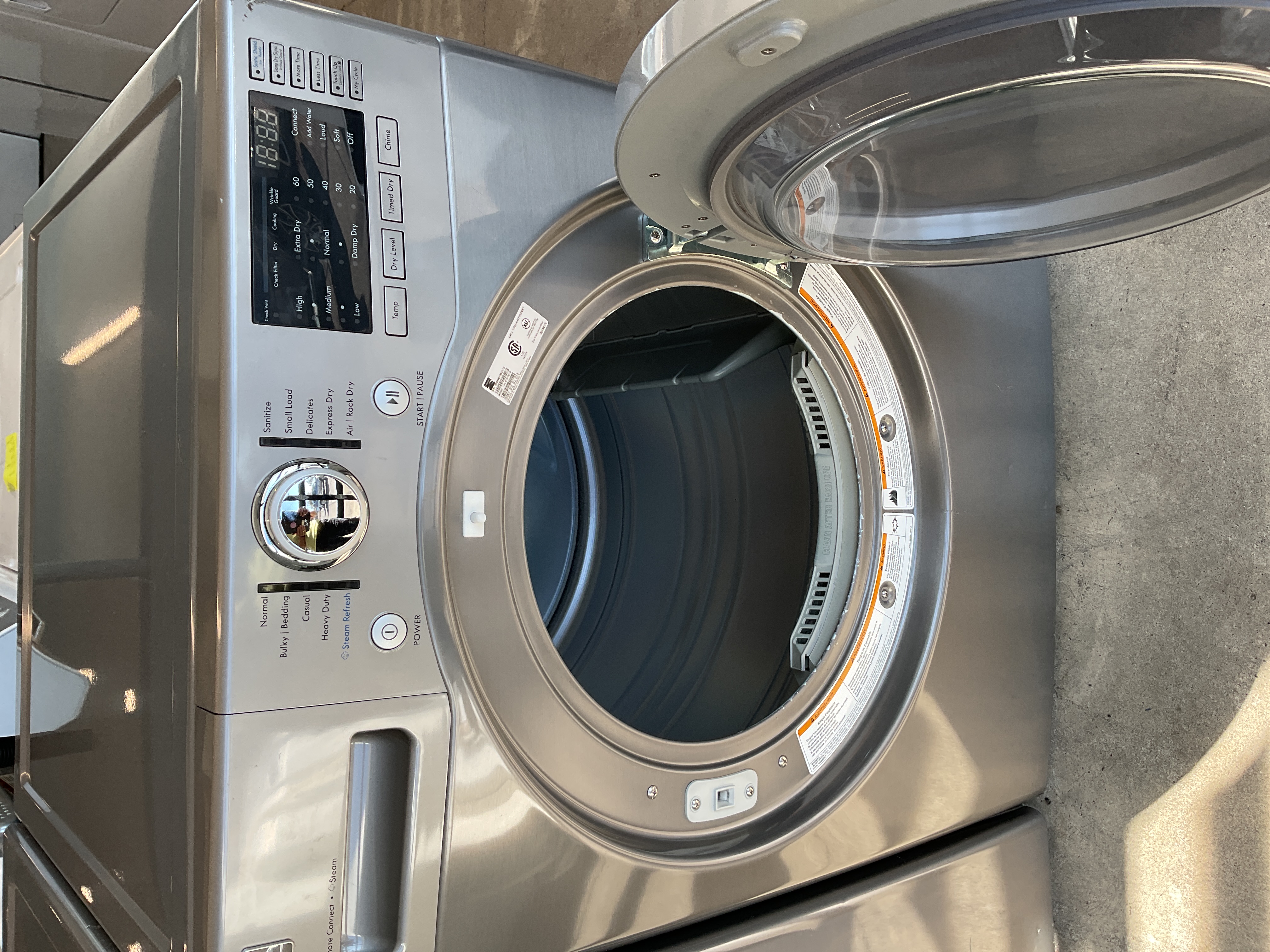 Front load gray washer and dryer set - $899.00 - KM-WD-0000126