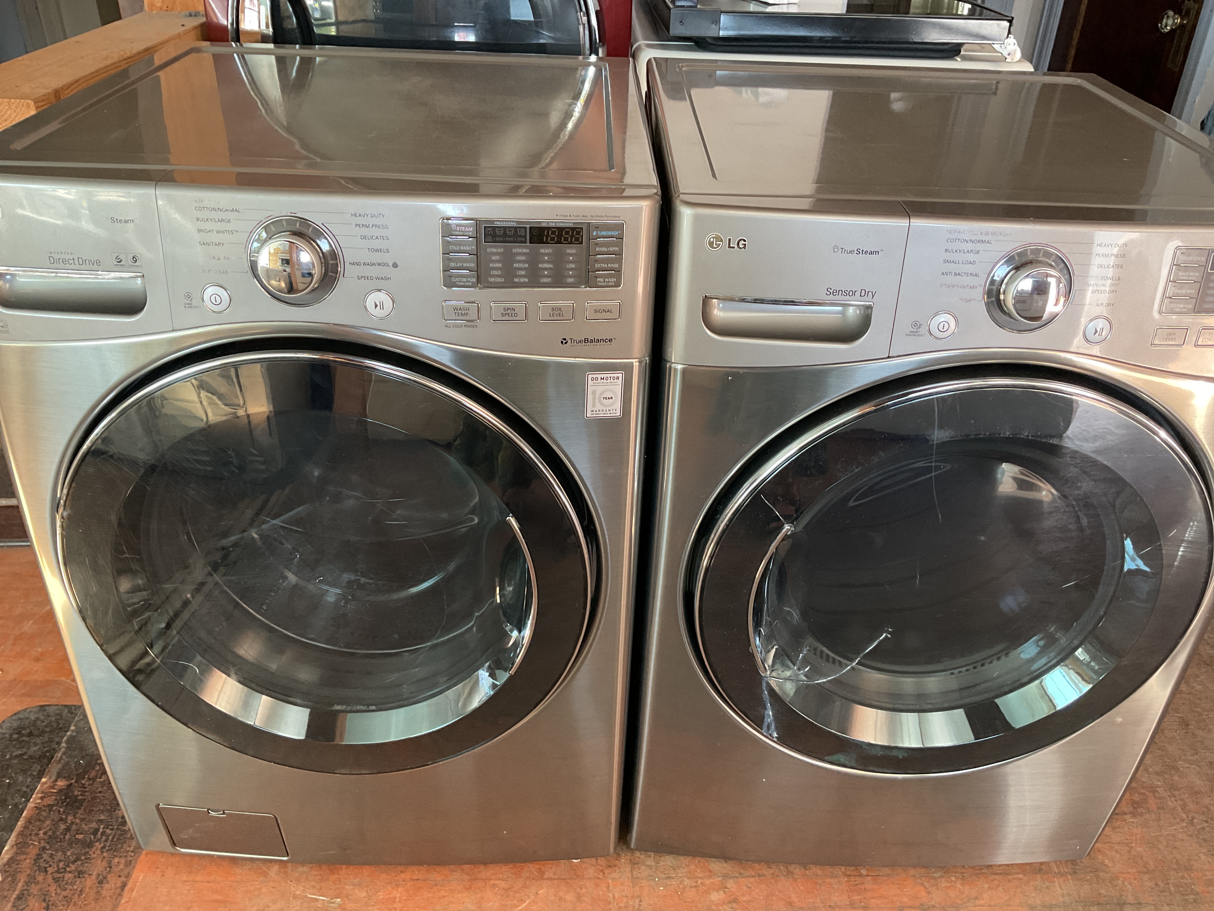 Front load dark gray washer and dryer - $899.00 - LG-WD-0000142