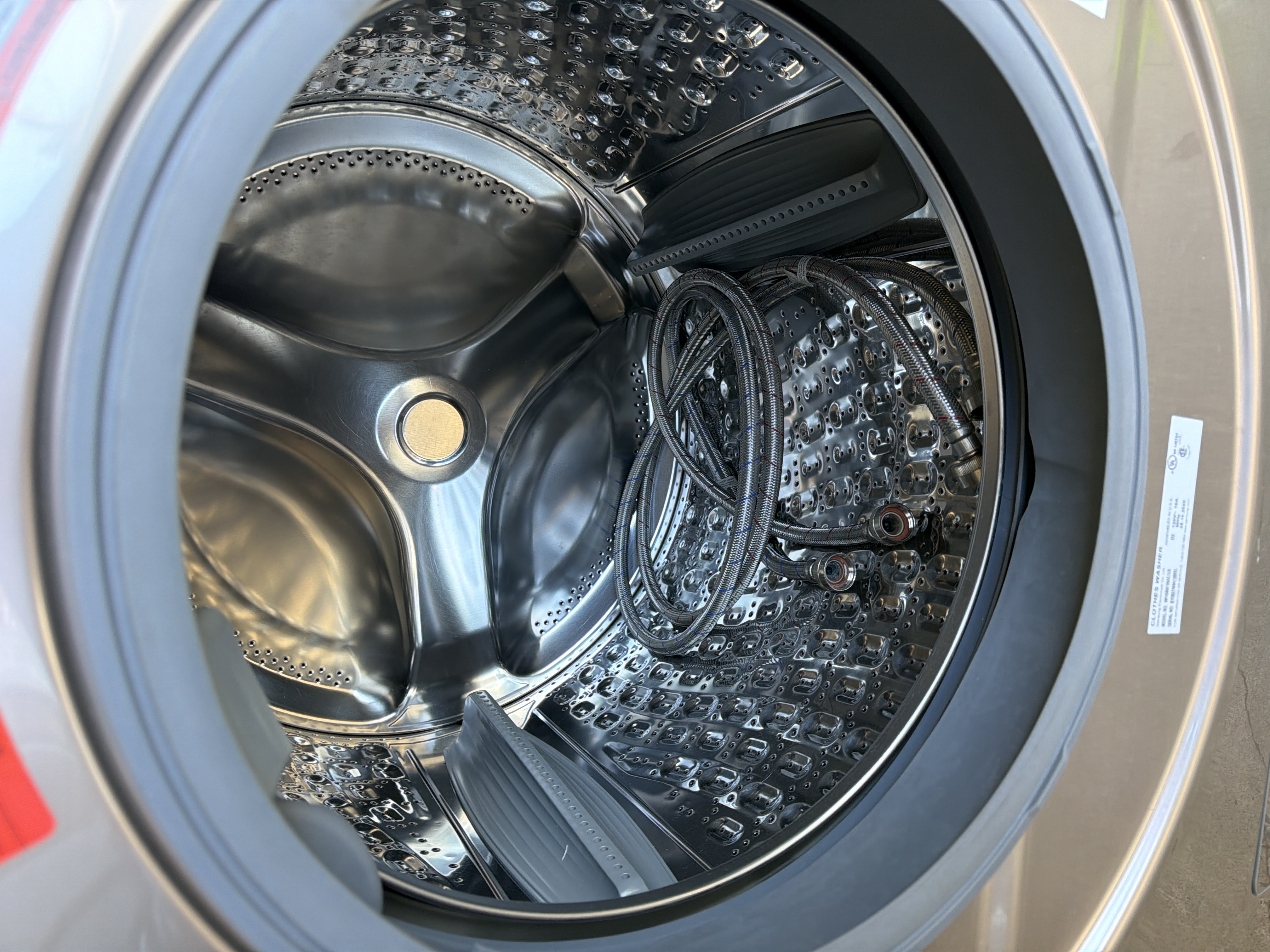 Front load washer and dryer set with pedestals. - $899.00 - SS-WD-0000045