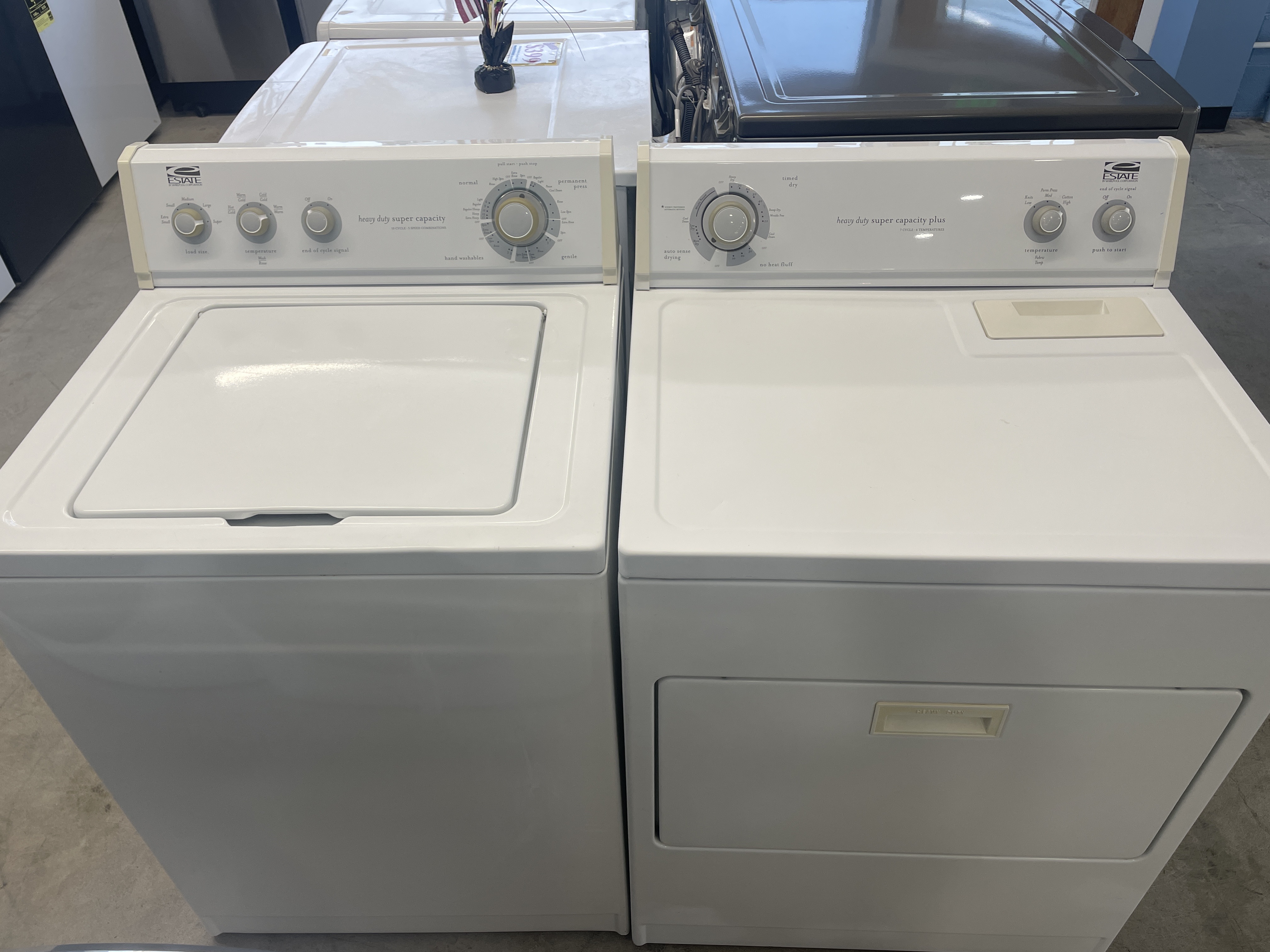 Estate washer and dryer deals for sale