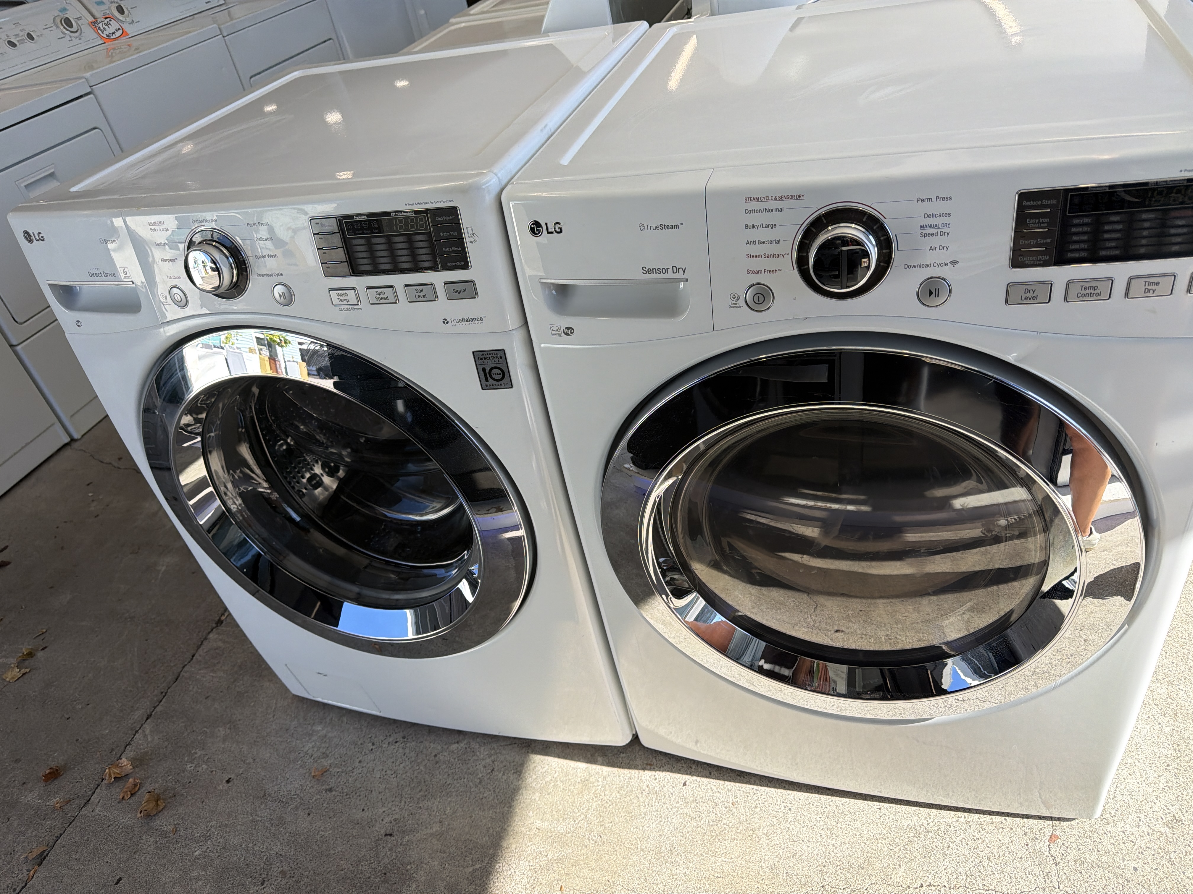 White Front load washer and dryer set - $899.00 - LG-WD-0000143