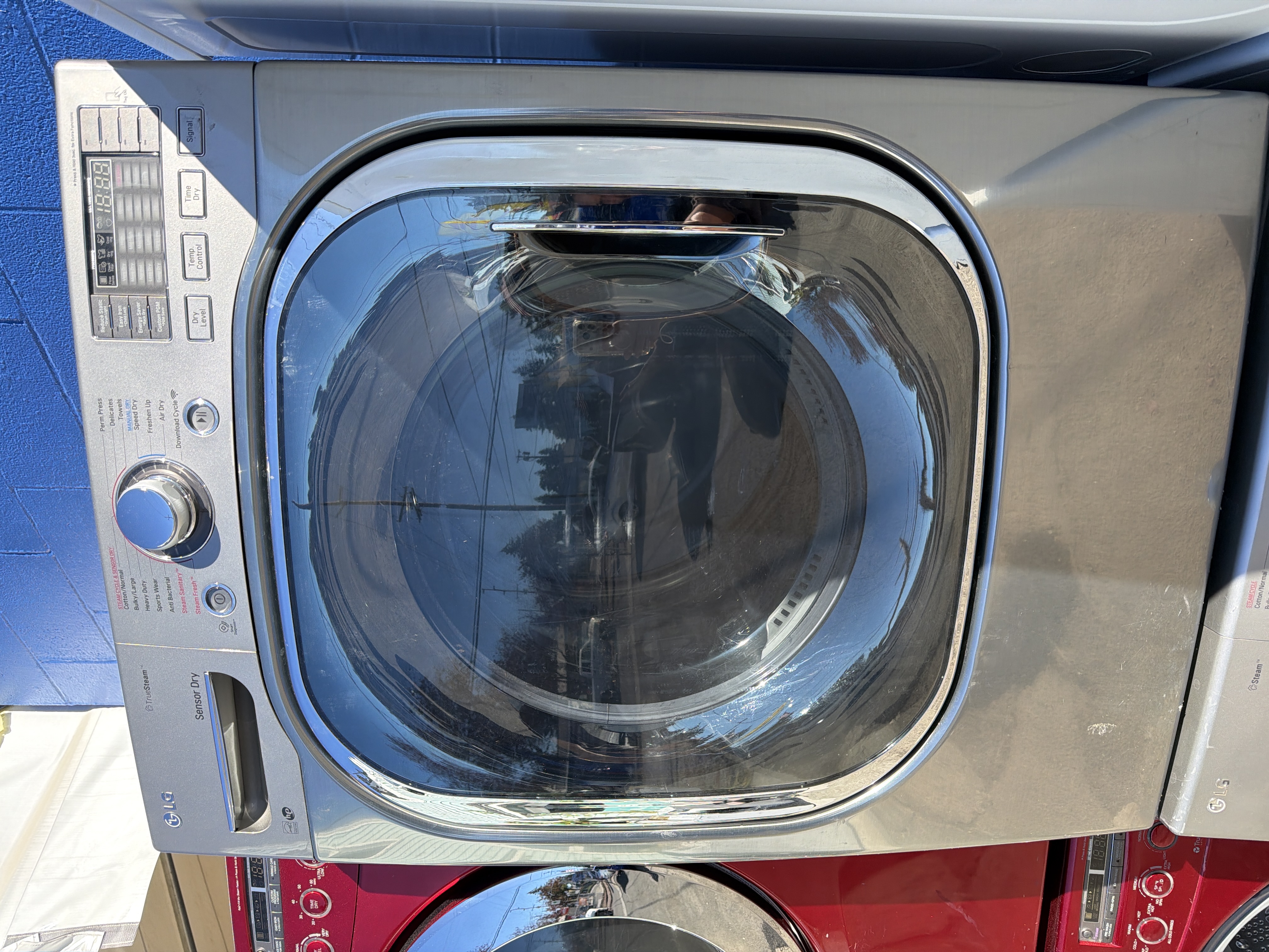 Front load grey color washer and dryer set - $999.00 - LG-WD-0000144