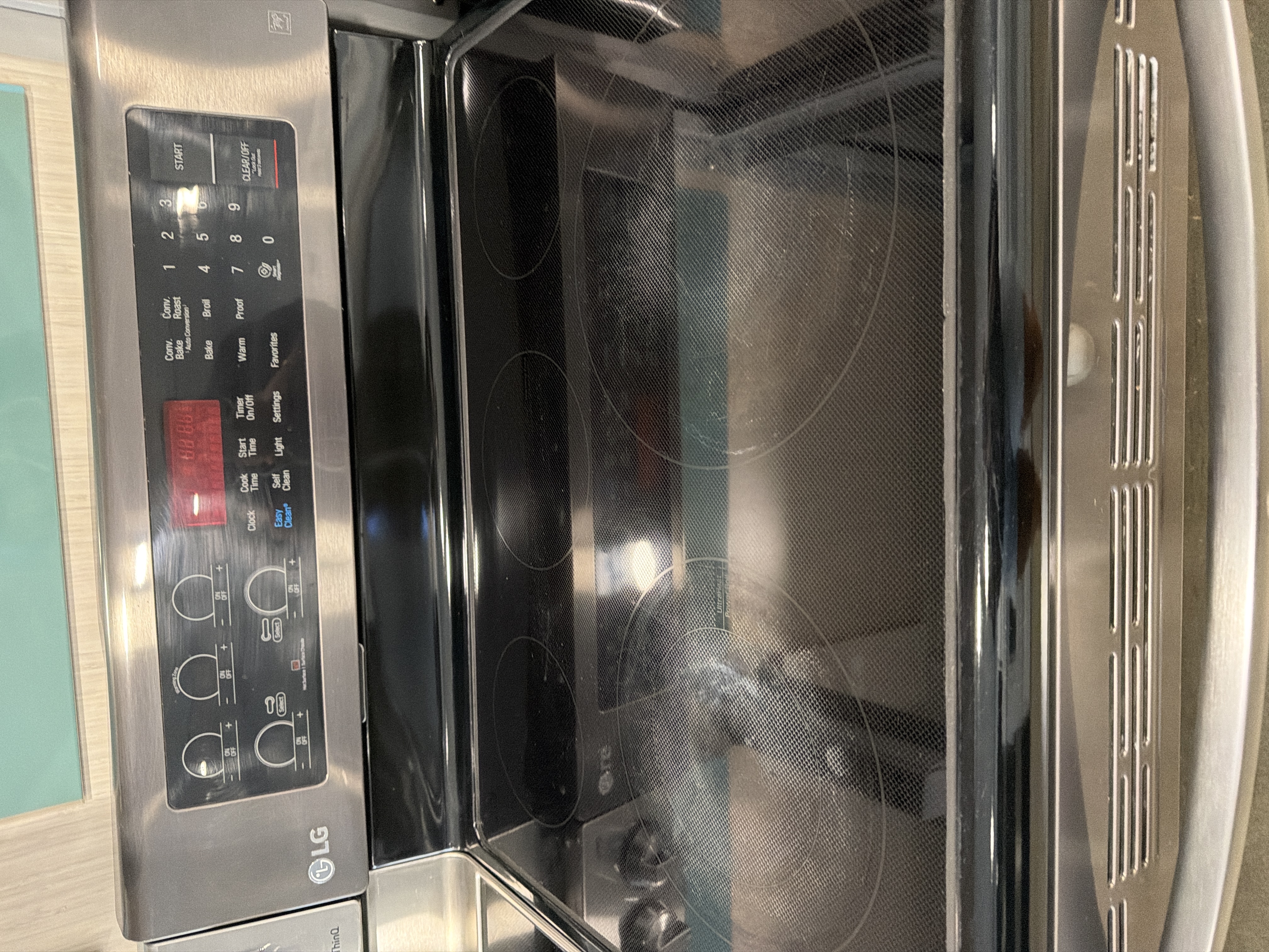 Black stainless glass top range - $449.00 - LG-RG-0000011