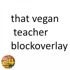 that vegan teacher blockoverlay