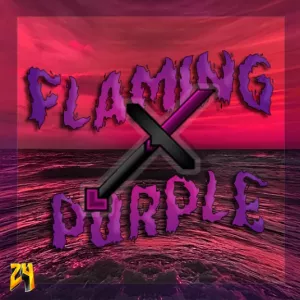 flaming purple