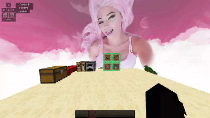 Belle Delphine minecraft | Postcard