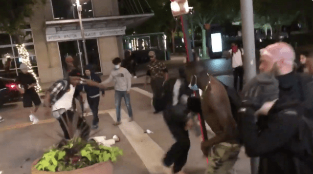 Dallas man carrying machete