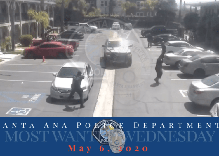 rammed stolen car