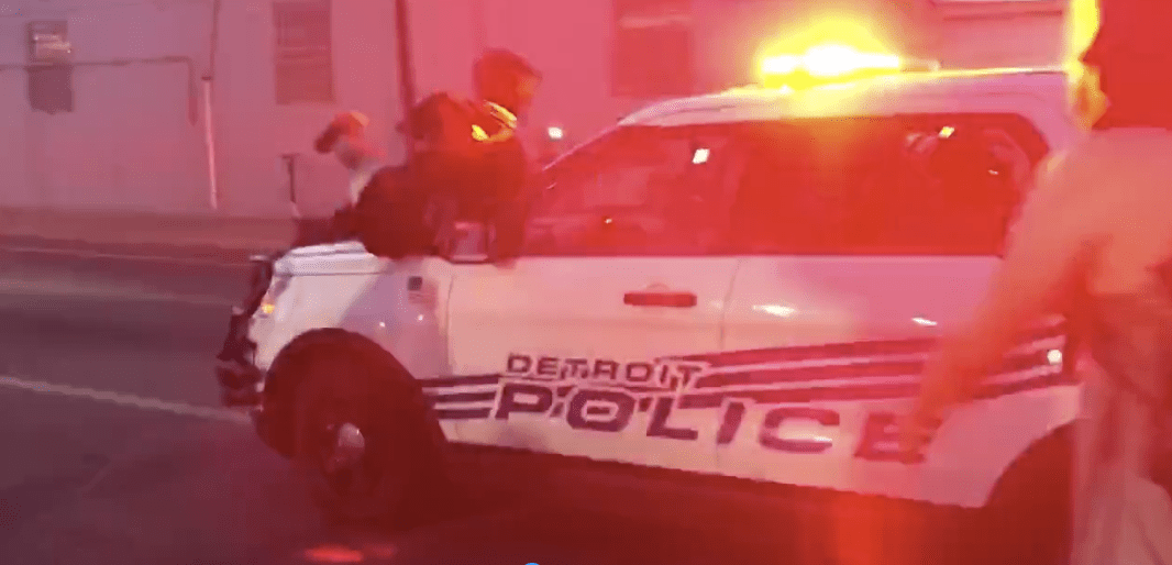 Detroit police SUV