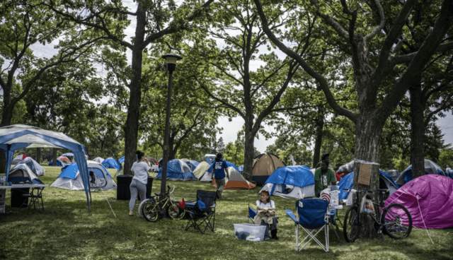 homeless encampment