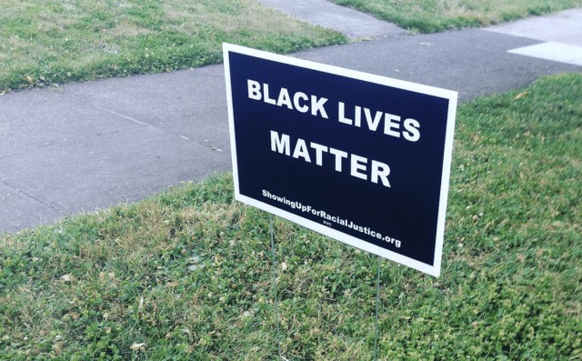 BLM sign