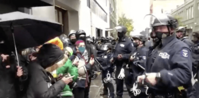 NYPD clashes