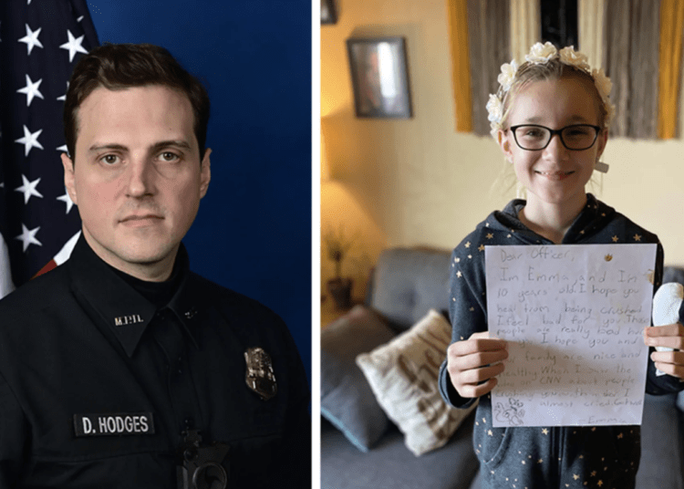 police officer crushed