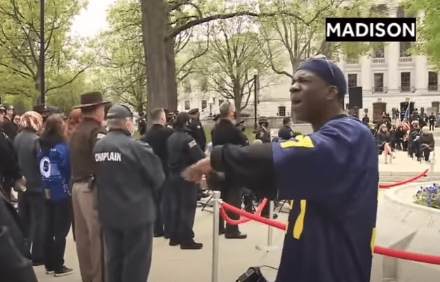 BLM protester