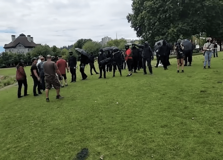 Antifa militants