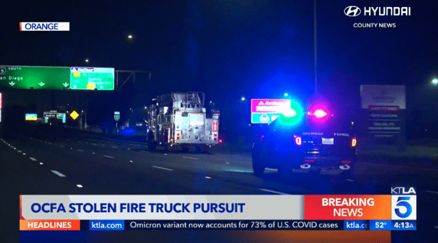 stolen fire truck