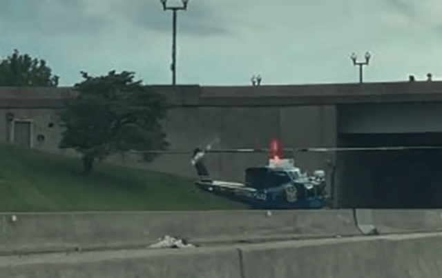 police helicopter